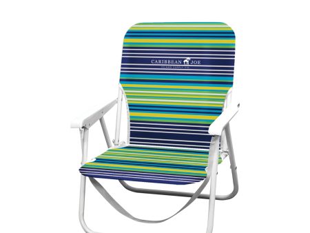 Caribbean Joe Folding Beach Chair, One Position with Armrests - open_box on Sale