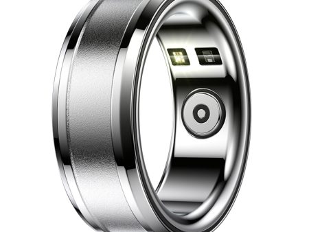 Smart Ring Bluetooth IP68 Waterproof Fitness Tracker, Health & Step Monitoring, Lightweight Sport Smart Rings for Men Silver US10 - open_box Sale