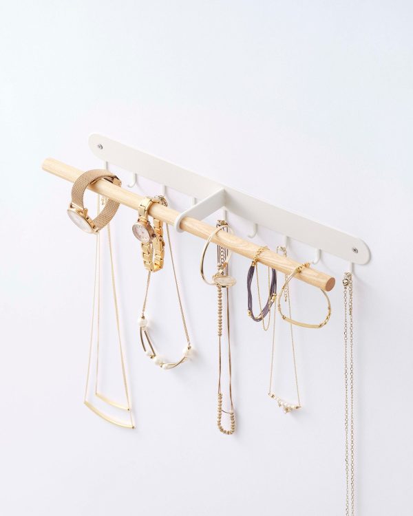 Wall-Mounted Jewelry Rack - Steel + Wood Online