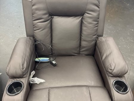 Brown Recliner & Massager & Heat - new Supply