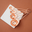 Rose Gold Measuring Cups n  Spoons 8 Piece Set Online now