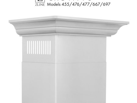 ZLINE Crown Molding 6 For 455 476 477 667 697 Wall Range Hood Stainless Steel (CM6-455 476 477 667 697) Discount