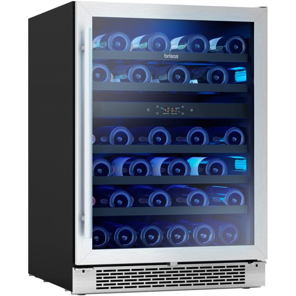 Zephyr Brisas 24 Inch Brisas Dual Zone Wine Cooler From cool to cold, two temperature zones give you tons of flexibility when storing red and white and pink wines. - open_box Online Hot Sale