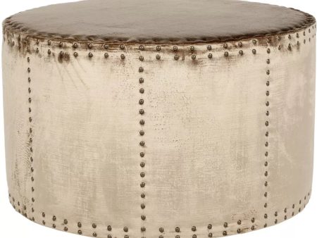 Sherri Cocktail Ottoman with Nail Heads - Safavieh - open_box Online Sale