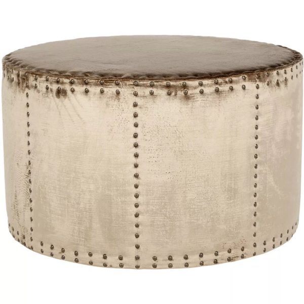 Sherri Cocktail Ottoman with Nail Heads - Safavieh - open_box Online Sale