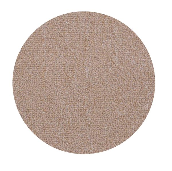 Home Queen Indoor Outdoor Commercial Beige Color Area Rug - 2  Round, Stain Resistant, Living Room, Pet-Friendly and Stylish, Machine-Made Solid Area Rug, Polypropylene Material - new Supply