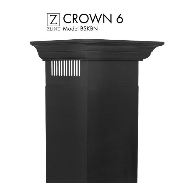 ZLINE Crown Molding Profile 6 for Wall Mount Range Hood (CM6-BSKBN) For Sale