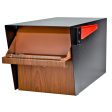 Mail Boss Curbside, Wood Grain 7510 Mail Manager Locking Security Mailbox, Steel, Black - new For Cheap