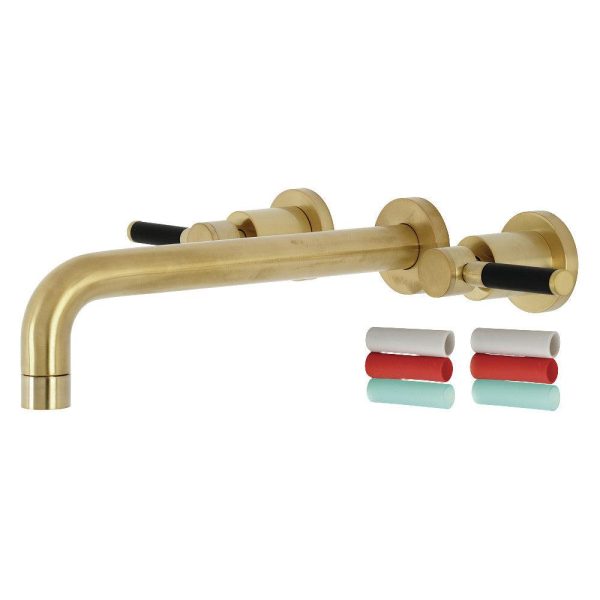 Kingston Brass Kaiser Two-Handle Wall Mount Tub Faucet Fashion