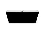 1001Now Garda 67  BLACK Freestanding Acrylic Bathtub For Discount