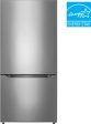 Insignia™ - 18.6 Cu. Ft. Bottom Freezer Refrigerator with ENERGY STAR Certification - Stainless Steel - new Hot on Sale