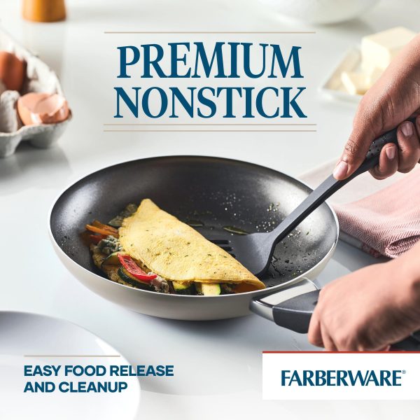 Farberware Dishwasher Safe Nonstick Cookware Pots and Pans Set, 15 Piece, Champagne - new Cheap