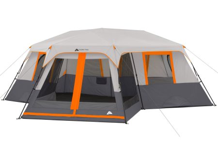 Ozark Trail 20  x 18  12-Person 3-Room Instant Cabin Tent with Screen Room, 56.5 lbs - open_box For Sale