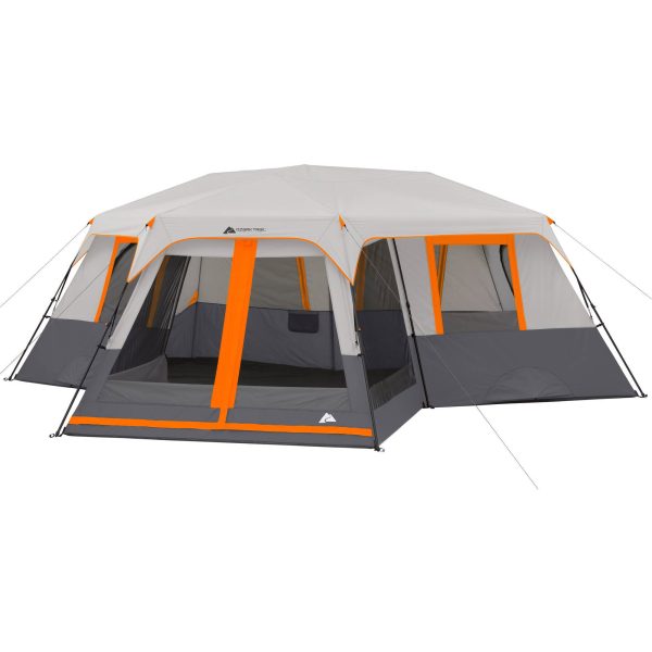 Ozark Trail 20  x 18  12-Person 3-Room Instant Cabin Tent with Screen Room, 56.5 lbs - open_box For Sale