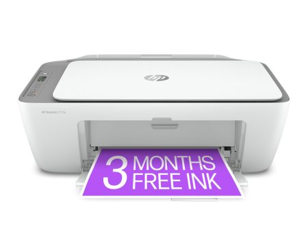 HP DeskJet 2755e Wireless Color inkjet-printer, Print, scan, copy, Easy setup, Mobile printing, Best-for home, Instant Ink with HP+,white - open_box Supply