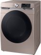 Samsung - 7.5 Cu. Ft. Stackable Smart Electric Dryer with Steam Sanitize+ - Champagne - display_model Cheap