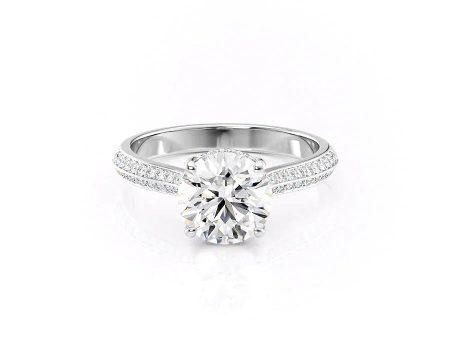 The Kayla Set With A 1.5 Carat Round Moissanite Online